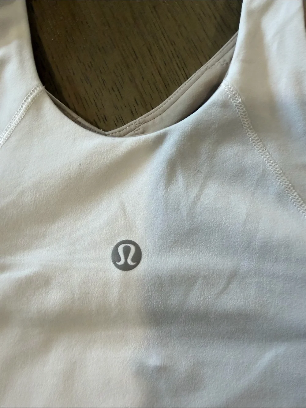 lululemon athletica white workout bra top
